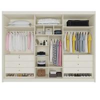 Guarda Roupa Casal Ripado 6 Portas 6 Gavetas Potente-off White Móveis Europa - 3