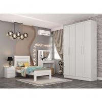 Guarda Roupa Solteiro 4 Portas 2 Gavetas Amsterdam-neve Tcil Móveis - 1