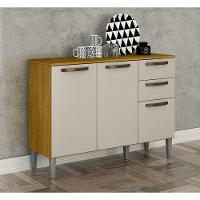 Balcão De Cozinha 3 Portas 2 Gavetas - Maísa-cinamomo/off White - Chf Móveis - 2