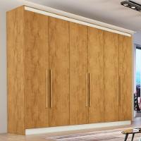 Guarda Roupa Casal 6 Portas 4 Gavetas Oslo-peroba Made Marcs - 1