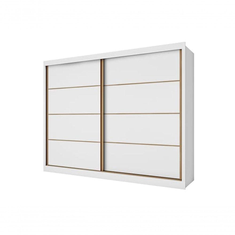 Guarda Roupa Casal 2 Portas 6 Gavetas Sevilha-branco Acetinado Made Marcs - 3