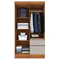 Guarda Roupa Solteiro Com Pés 4 Portas 2 Gavetas Oregon-cinamomo-off White Tcil Móveis - 3