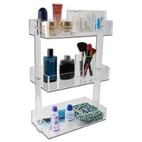 Organizador Acrílico Multiuso De Bancada Com 3 Prateleiras Acessório Organização Bancada Banheiro - 1