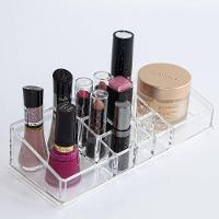 Organizador De Cosméticos Em Acrílico Retangular Com 11 Divisórias Maquiagem Batons Acessórios - 4