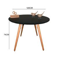 Mesa Jantar Pés Palitos Tampo Redondo Vidro Laqueado 120cm Preto - 2