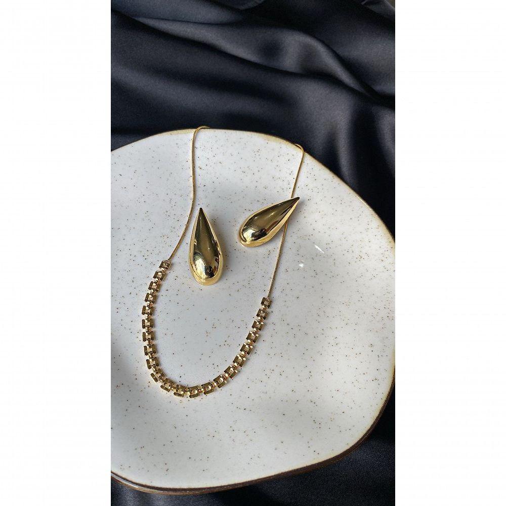 Colar Corrente De Relógio Banhado Em Ouro 18k - 2