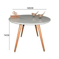 Mesa Jantar Pés Palitos Tampo Redondo Vidro Laqueado 120cm Off White - 2