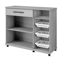 Balcão Fruteira 2 Portas 1 Gaveta Salinas Arte Móveis Branco - 2