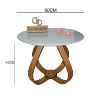 Mesa De Centro Cebola Com Vidro 60cm Off White 40cm - 2