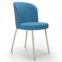 Kit 4 Cadeiras Para Sala De Jantar Cozinha Estofada Gavi Arena L02 Linho Azul Lyam Decor - 7