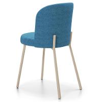 Kit 4 Cadeiras Para Sala De Jantar Cozinha Estofada Gavi Arena L02 Linho Azul Lyam Decor - 9