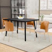 Cadeira Para Sala De Jantar Cozinha Estofada Gavi Arena L02 Couríssimo Whisky Bouclê Creme Lyam Decor - 2