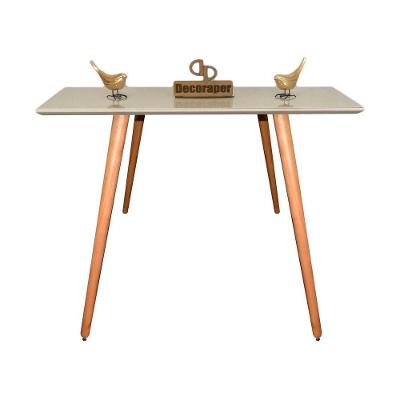 Aparador Pés Palito Com Vidro Laqueado 140cm Off White