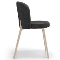 Cadeira Para Sala De Jantar Cozinha Estofada Gavi Arena L02 Linho Cinza Escuro Lyam Decor - 8