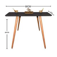 Aparador Pés Palito Com Vidro Laqueado 90cm Preto - 2