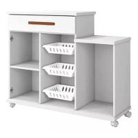 Armário Fruteira 2 Portas 3 Cestos 1 Gaveta Teresina Branco - 3