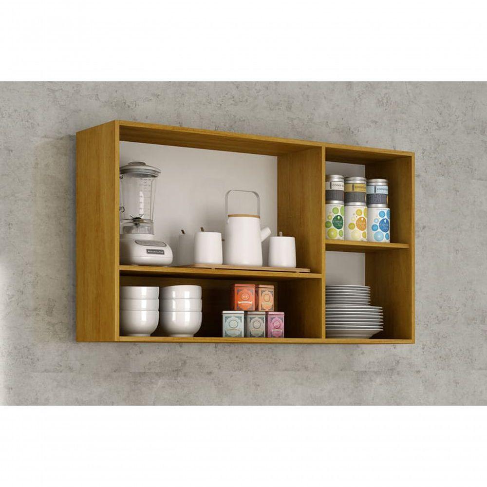 Armário Aéreo 3 Portas - Maísa-cinamomo-off White - Chf Móveis - 3