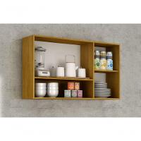 Armário Aéreo 3 Portas - Maísa-cinamomo-off White - Chf Móveis - 3