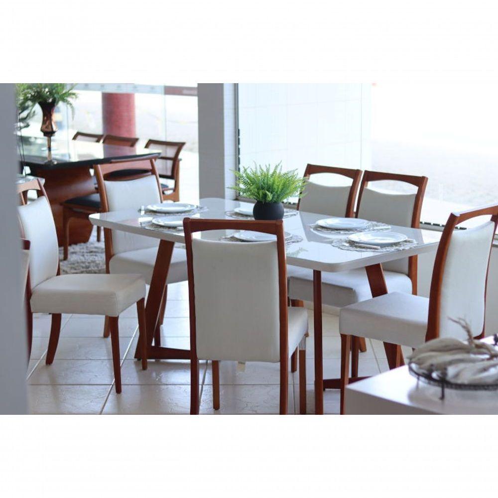 Sala De Jantar Madeira Maciça Com 6 Cadeiras 1,80x0,90m - Lívia - Espresso Móveis - 4