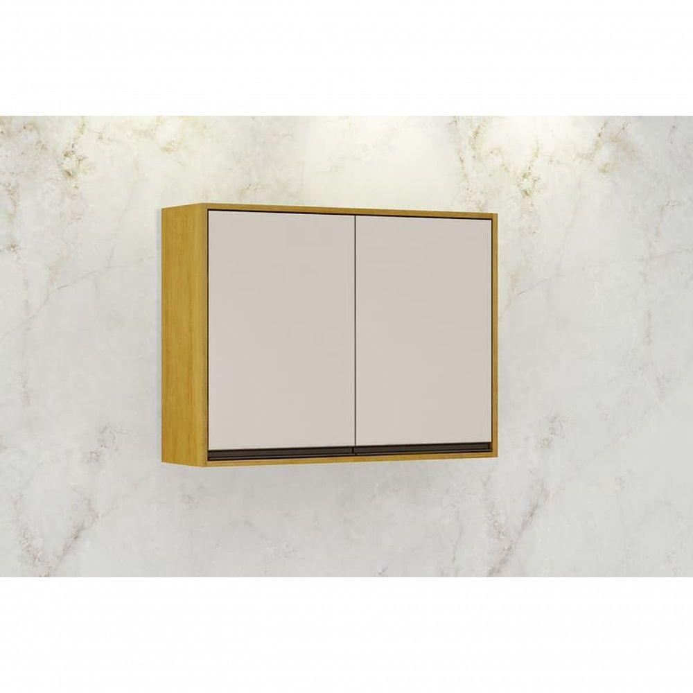 Armário Aéreo 2 Portas - Eduarda-cinamomo-off White - Chf Móveis - 1