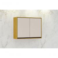 Armário Aéreo 2 Portas - Eduarda-cinamomo-off White - Chf Móveis - 1