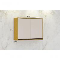 Armário Aéreo 2 Portas - Eduarda-cinamomo-off White - Chf Móveis - 4