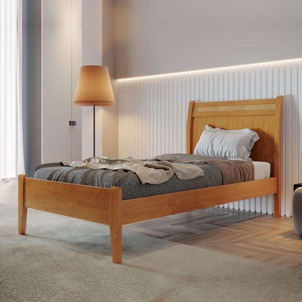 Cama Solteiro Madeira Maciça - Esmeralda - Josandro Móveis - 1