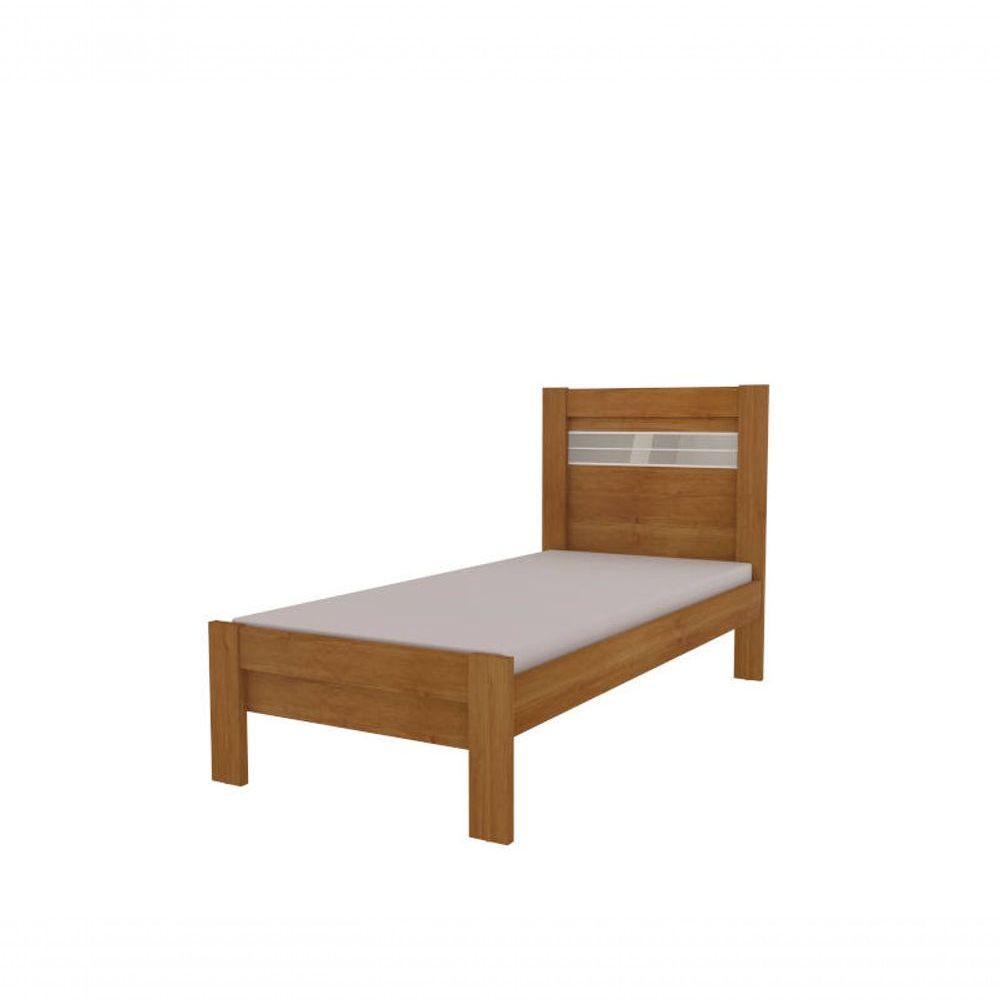 Cama Solteiro 100% Mdf - Safira -cinamomo-off White - Tcil Móveis - 2