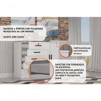 Cômoda Para Quarto Com Sapateira 5 Gavetas - Seul-branco - Móveis Novo Horizonte - 2