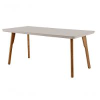 Mesa De Jantar Madeira Maciça Com Vidro - Turquia-1,20x0,80m - Espresso Móveis - 1