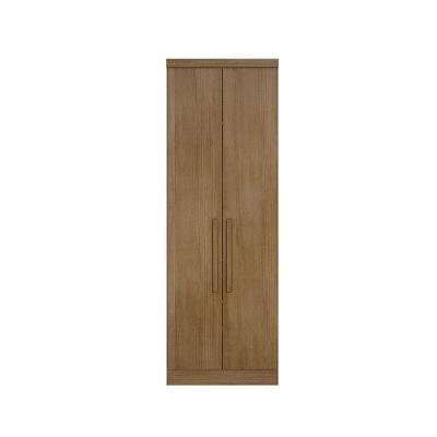 Guarda Roupa Modulado Rizon 2 Portas de Bater 3 Gavetas Cumaru MDF Móveis Novo Horizonte