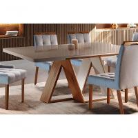 Mesa De Jantar Moderna - Sophia-2,20x1,10m - Requinte Salas - 2