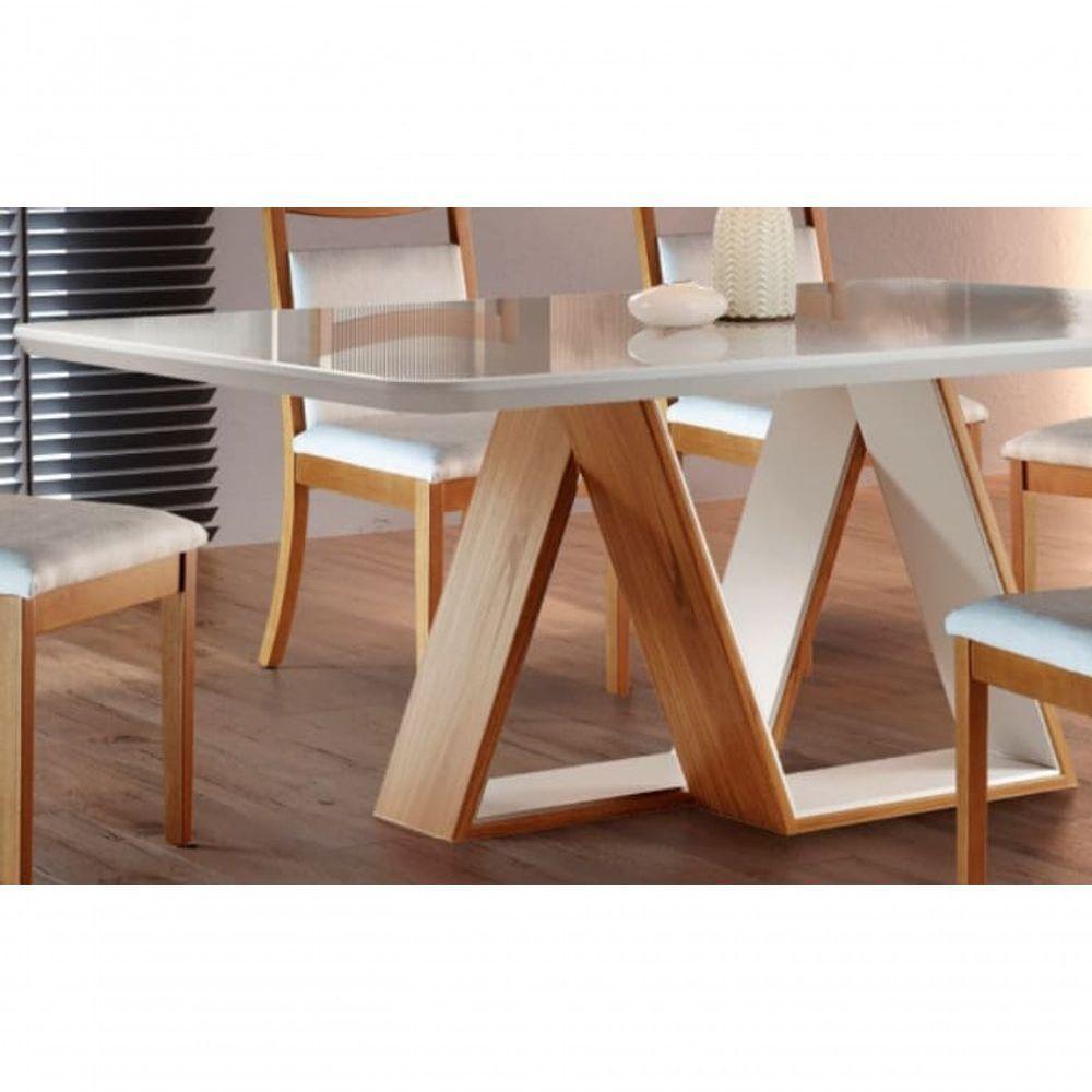 Mesa De Jantar Moderna - Vogue-2,0x1,0m - Requinte Salas - 2