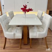 Conjunto Mesa Hera 1,20x0,90 4 Cadeiras Royal Requinte Salas - 1