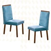 Sala De Jantar Maciça 6 Cadeiras 2x90 Sparta Art Salas - 3