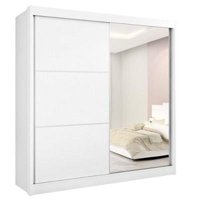 Guarda Roupa Casal Titanium 2 Portas Correr 6 Gavetas Titanium-branco MDF