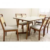 Sala De Jantar Madeira Maciça Com 6 Cadeiras 2,0x0,90 Metros - Luna - Art Salas - 3