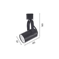 Spot Direcionável Para Trilho Eletrificado Astraled Columba Mr16 Gu10 Bivolt Preto St-7737 - 2
