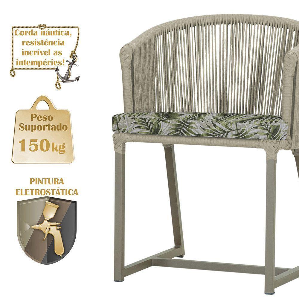 Mesa E 6 Cadeiras De Jantar Noronha Fendi E5 Trama Original Rami - 4