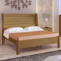 Cama Casal Com Detalhe Ripado - Esmeralda Plus-cinamomo - Móveis D'doro - 1
