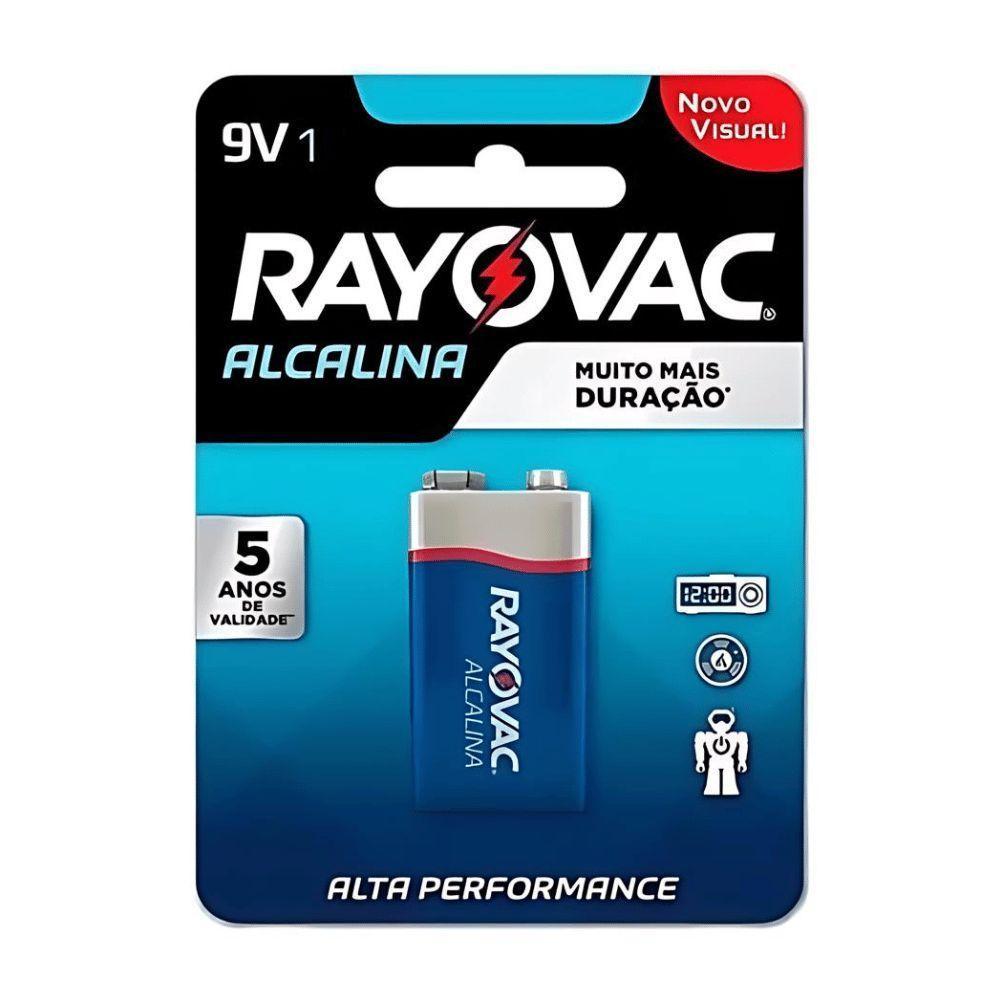 Bateria Alcalina Rayovac 9v Retangular Com 1 Unidade - 1