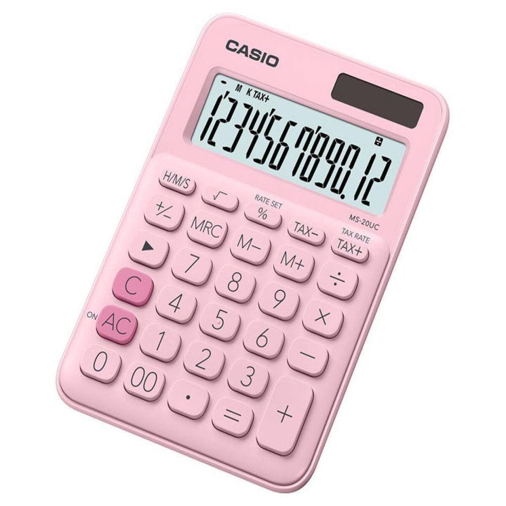 Calculadora De Mesa 12 Dígitos Rosa - Ms-20uc-pk-w-dc - 1