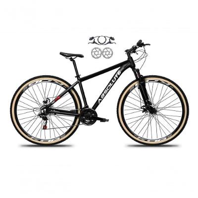 Bicicleta Aro 29 Absolute Nero 5 Freios Disco Hidráulicos 24v Garfo Suspensão Pneu Faixa - Preto Tam.19