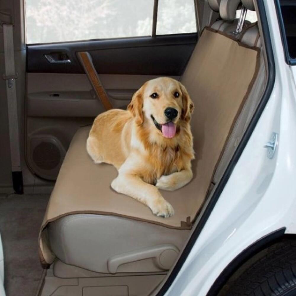 Capa Impermeável Para Banco Traseiro De Carro Pra Pets Com Cinto De Segurança - Ideal Pra Viajar Verde - 2