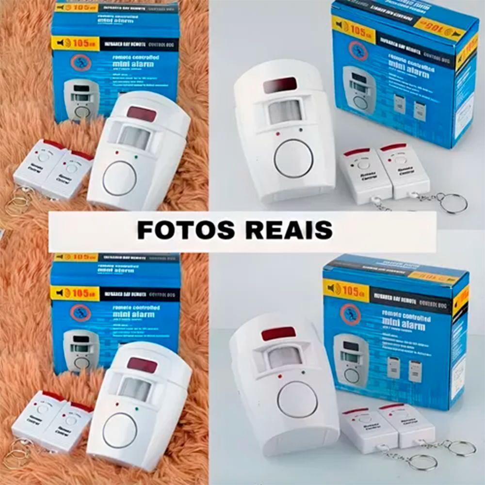 Alarme Sem Fio Residencial Sensor Sirene E 2 Controles - 5