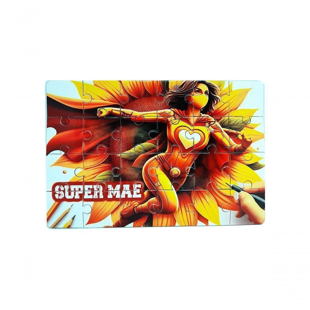 Kit 2 Quebra-cabeça Herois Atipicos Super Mãe E Super Filho - 4