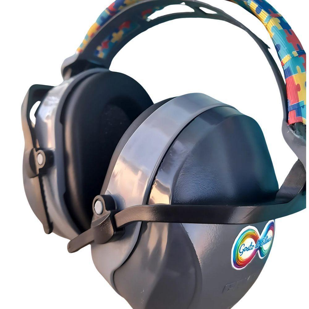 Abafador De Ruido Cinza Para Autistas 26 Db - 4