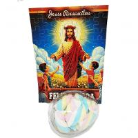 Presente De Páscoa Chocolates E Guloseimas + Quebra-cabeça Infantil Jesus Vive De 60 Peças - 3