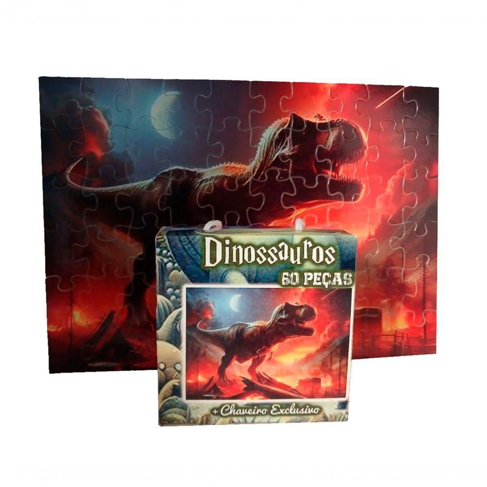 Quebra-cabeça Dinossauro T-rex De 60 Peças - 1