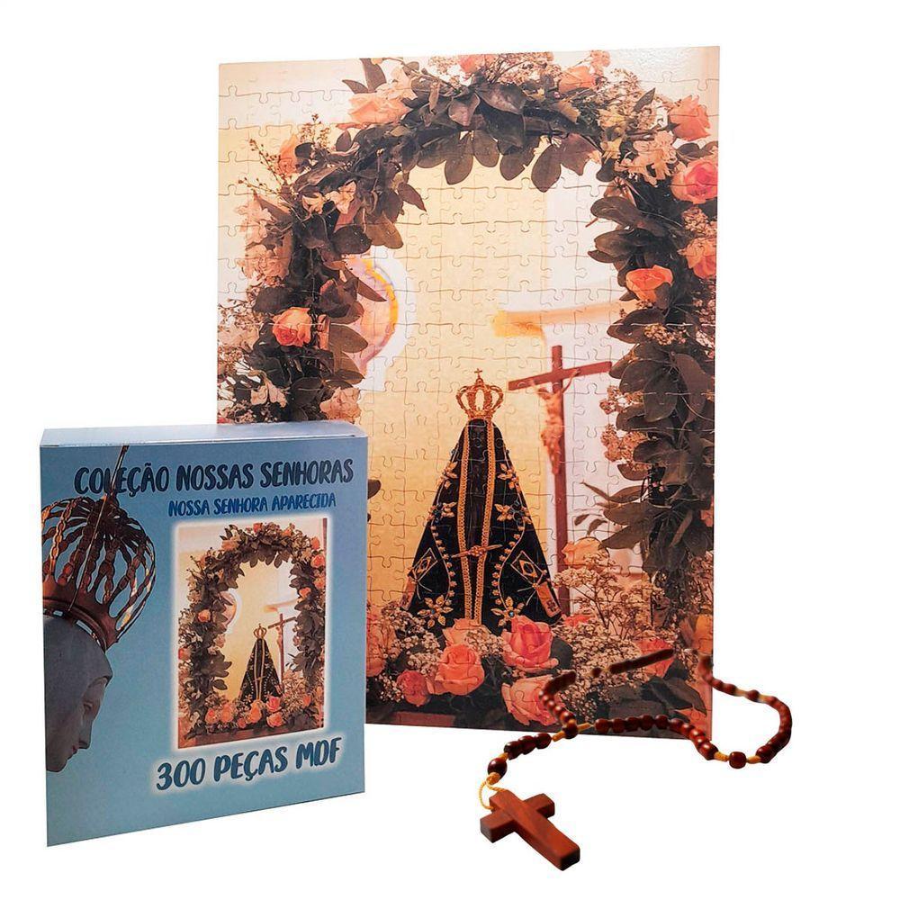 Quebra-cabeça Nossa Senhora Aparecida Mdf + Terço Especial - 3
